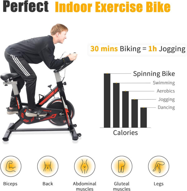 Heavy Duty Spin Bike for Home Cardio7