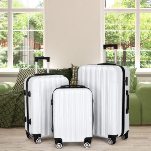 3-in-1 Multifunctional Large Capacity Traveling Storage Suitcase White6